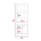 Durango Bookcase, Three Shelves, Double Door Cabinet | Premium Home Decor - Grand Goldman