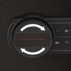 Wall Safe, 3-Tier Hidden Wall Mounted Safe with Password & Key, Q235 Cold-Rolled Steel In-Wall Box with LED Lighting, 2 Adjus