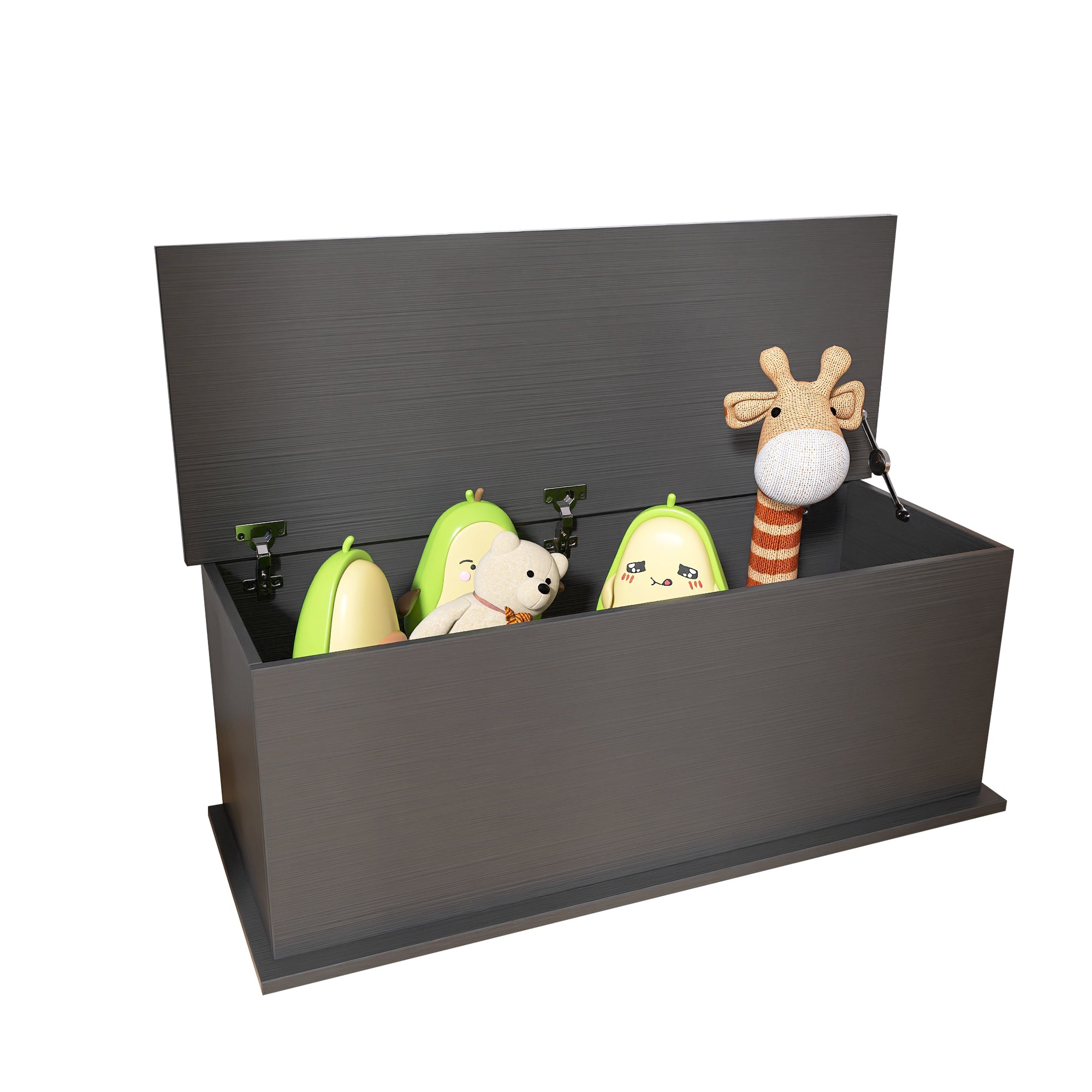 Storage Chest Trunk, Lift Top Wood Box for  Entryway Bench Organizer Home Furniture, Black - Grand Goldman Shop