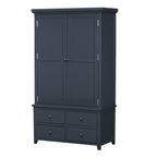 [Assembly&Show Video Available] TOPMAX Freestanding Large Kitchen Pantry Wooden Kitchen Storage Cabinet Cupboard with 8 Door Shelves,3 Adjustable Shelves,7 Drawers& 8 Wine Racks, Gray - Grand Goldman Shop