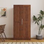 62.99in Kitchen Pantry Cabinet, Walnut  Freestanding Buffet Cupboards Sideboard with Doors &  Shelves, Kitchen Pantry Storage Cabinet for Kitchen, Living Room and Dinning Room - Grand Goldman Shop
