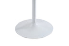 White Round Bar  Table, modern dining table, dining table, MDF tabletop and iron-painted matte base, round dining table, medieval living room coffee table (24 inches), family kitchen, small space - Grand Goldman Shop
