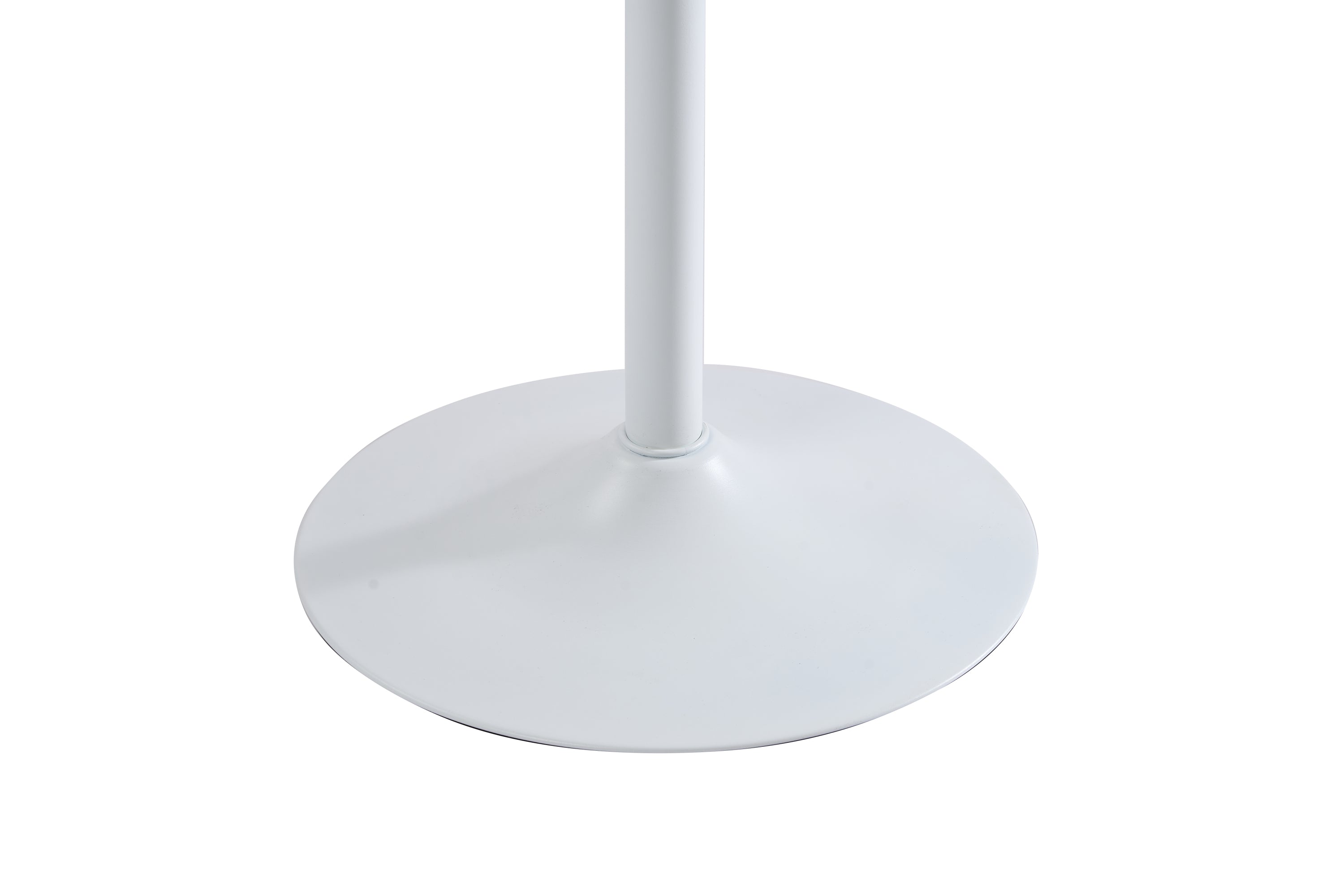 White Round Bar  Table, modern dining table, dining table, MDF tabletop and iron-painted matte base, round dining table, medieval living room coffee table (24 inches), family kitchen, small space - Grand Goldman Shop