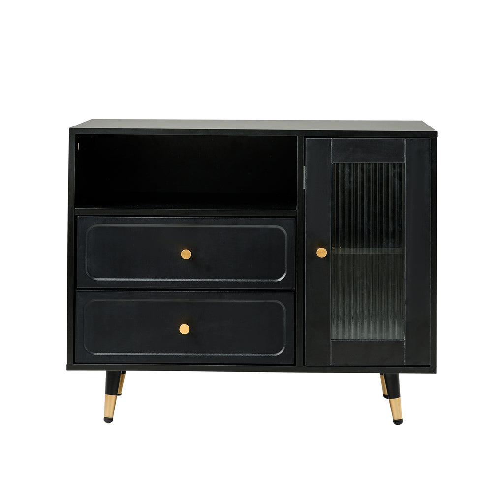Modern Makeup Vanity Desk with Mirror and Lights, Retractable Design, Black Engineered Wood, 58.50 x 15.80 x 52.30 inches - Grand Goldman Shop