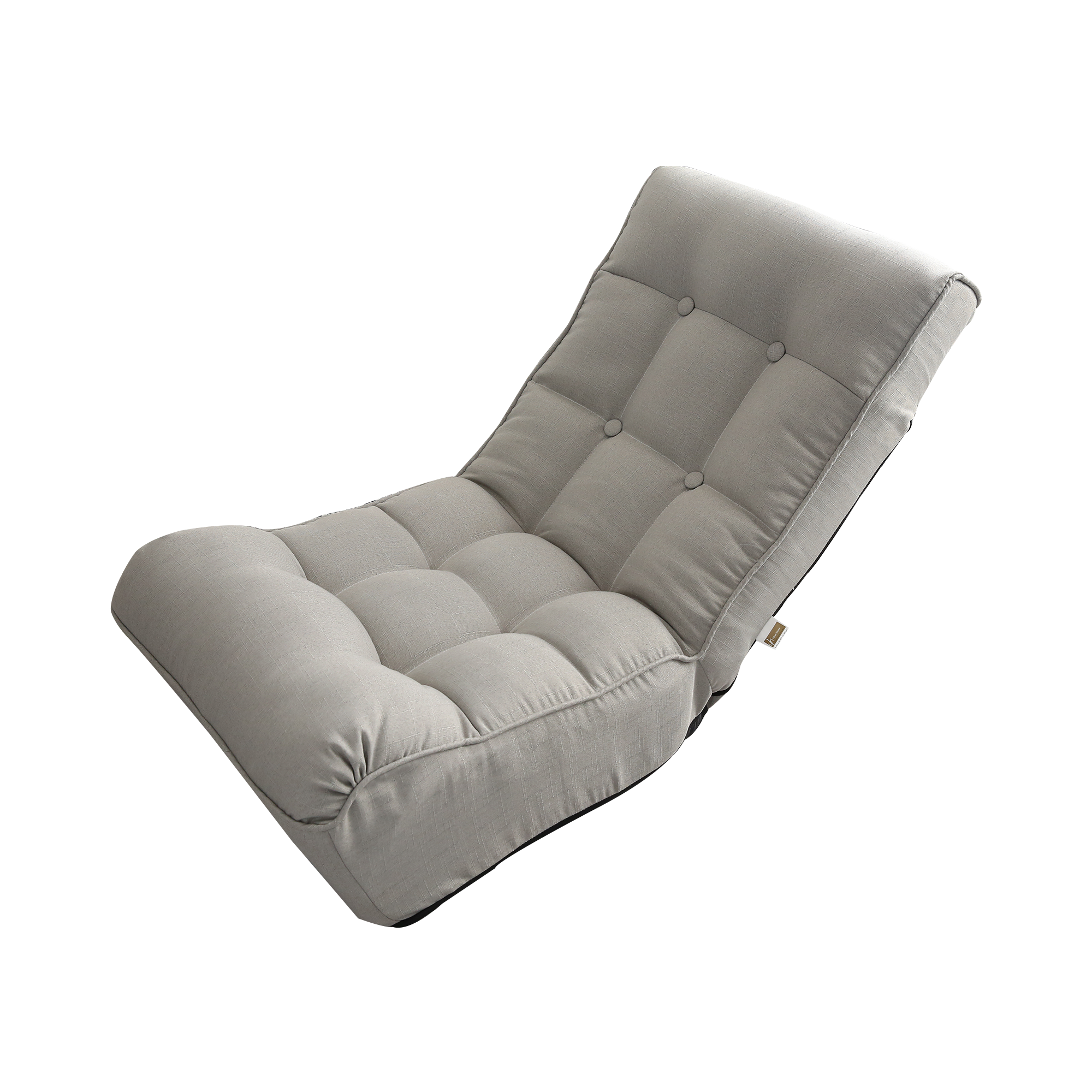 Adjustable Gray Metal Reclining Chair for Living Room and Balcony - Grand Goldman Shop