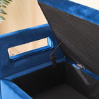 67.91' Wide Storage Soft Ottoman Bench with Armrests,Footrest Bed End Stool for Living Room, Dorm, Entryway and Bedroom, Navy - Grand Goldman Shop