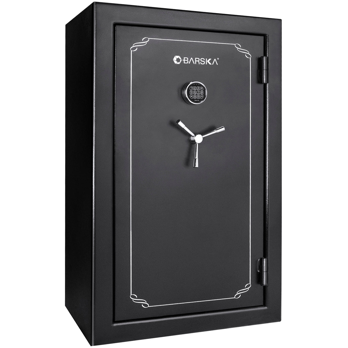 SecureGuard Tall Fireproof Safe Vault with Advanced Locking, Black Steel, 19.97 Cubic Ft | Premium Home Decor - Grand Goldman