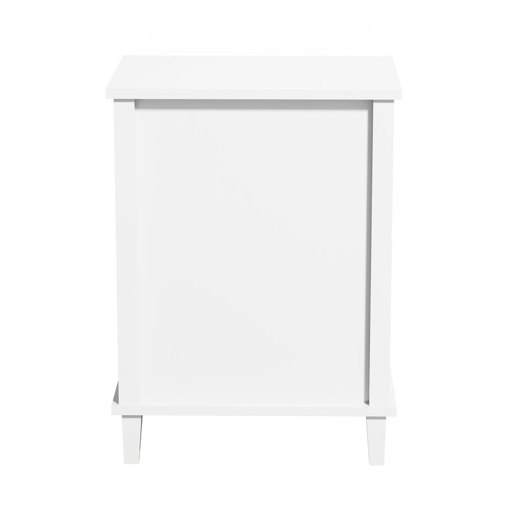 Pink+Golden Handle Wooden Nightstand 26.77''H with One Drawer One Shelf for Kids and Adults - Grand Goldman Shop