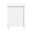 Pink+Golden Handle Wooden Nightstand 26.77''H with One Drawer One Shelf for Kids and Adults - Grand Goldman Shop