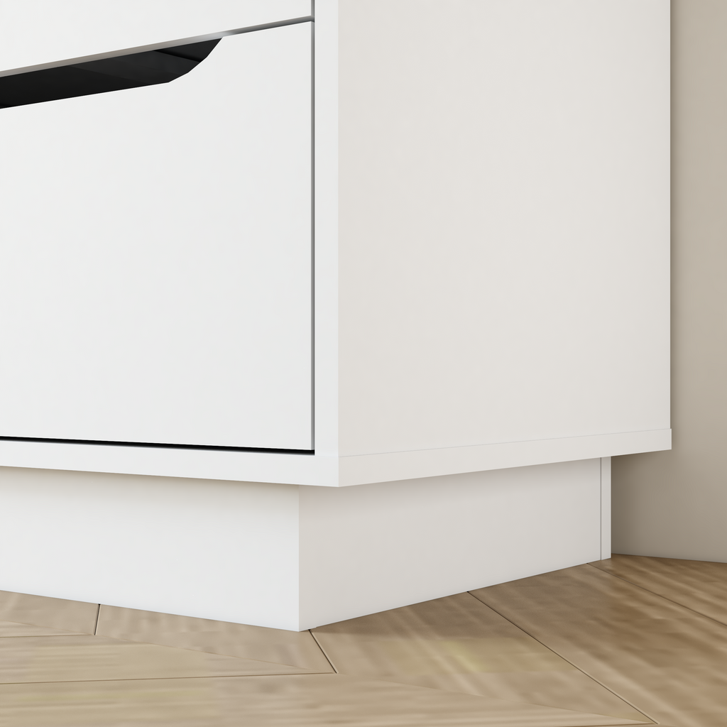 9 Drawer Dresser for Bedroom with Deep Drawers, Large Floor Wood Dressers & Chest of Drawers , Modern White Long Dressers for Closet Living Room - Grand Goldman Shop