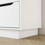 9 Drawer Dresser for Bedroom with Deep Drawers, Large Floor Wood Dressers & Chest of Drawers , Modern White Long Dressers for Closet Living Room - Grand Goldman Shop