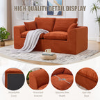 UNITED WE WIN Modular Sectional Sofa Cloud Couch,Comfy Cloud Modern Sofa,2 Seater with Cushion Covers Removable Furniture for Living Room Bedroom Apartments Dorms,No Assembly Required - Grand Goldman Shop