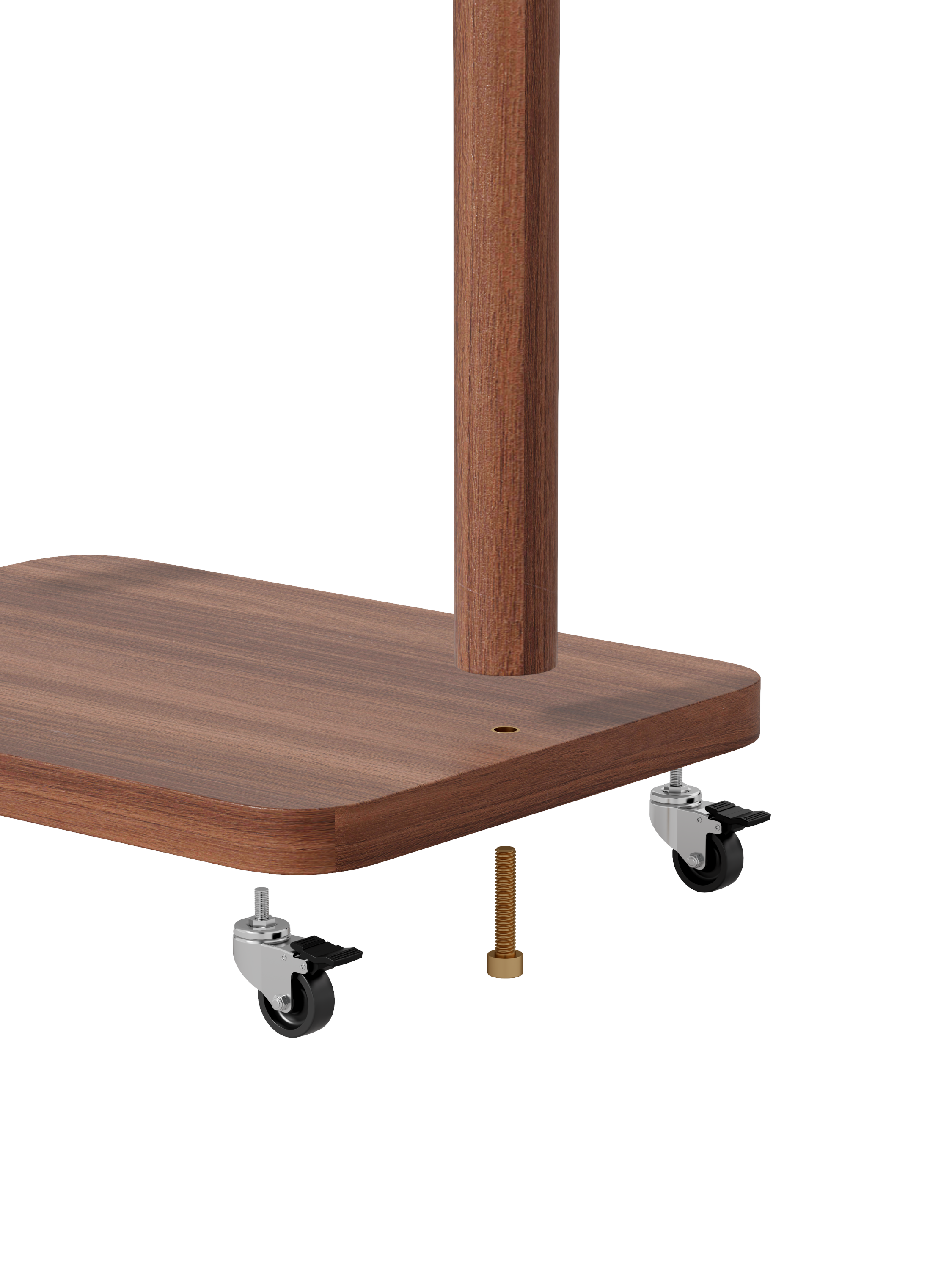 Coat Racks solid wood hanger 15.7* 11.8*71in Solid environmental protection easy to assemble beautiful can be placed in the bedroom/entrance/living room (Walnut) - Grand Goldman Shop