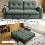 It is a multi-functional sofa, a 77-inch convertible sofa bed, and a 2-in-1 piece suitable for both sitting and lying down. Made of  Chenille fabric, it is suitable for living rooms, bedrooms - Grand Goldman Shop