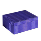 Jewelry Case with 2 Slots and Earrings Hanger, Blue - Grand Goldman Shop