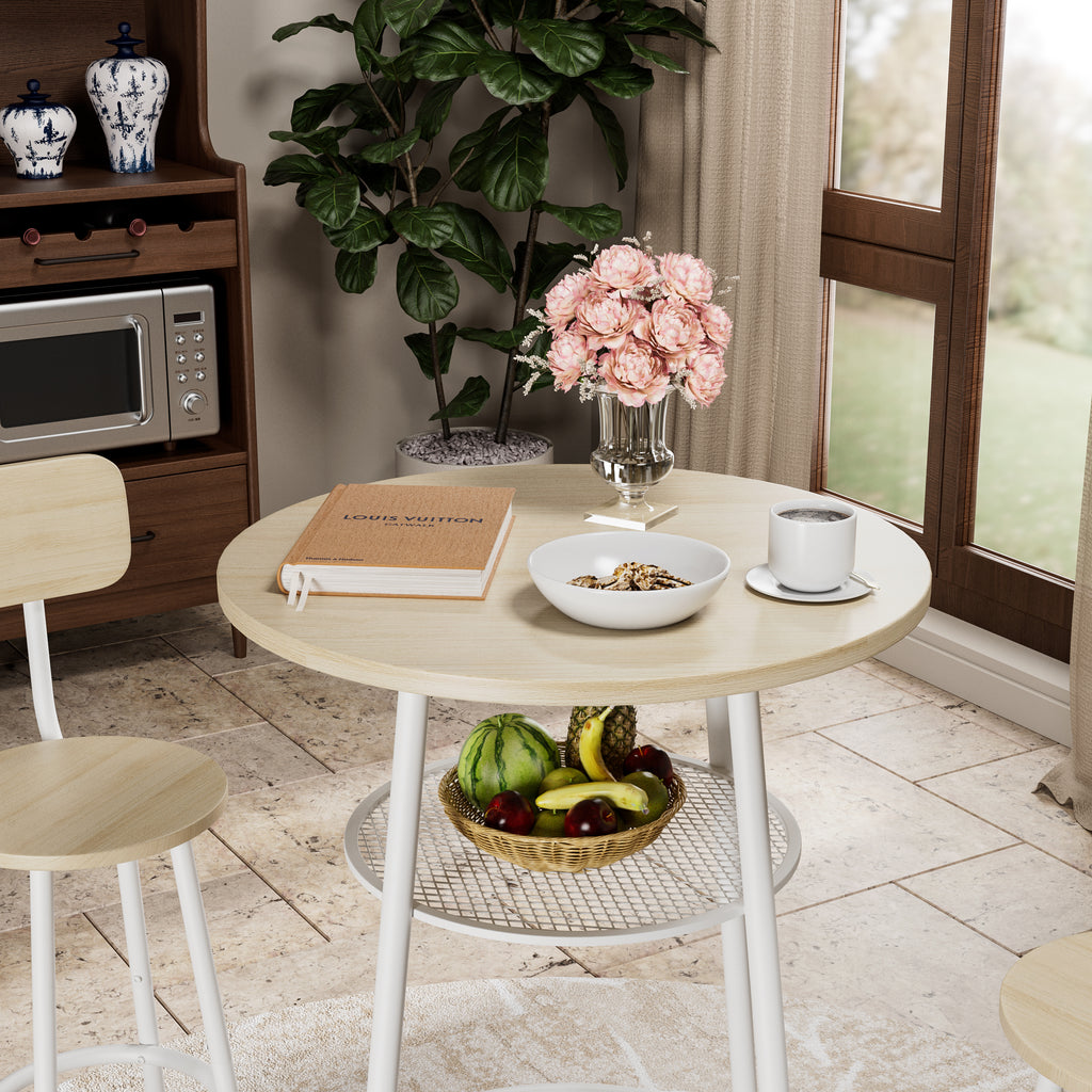 Bar table, equipped with 2 bar stools , with backrest and partition - Grand Goldman Shop