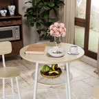 Bar table, equipped with 2 bar stools , with backrest and partition - Grand Goldman Shop