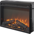 23 inch electric fireplace insert heater with log set & realistic flame, overheating protection without control - Grand Goldman Shop