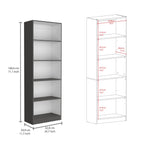 Luetz 3 Piece Home Bookcase set, 67' Wide with 15 Shelves ,  Living Room Set Set  Matt Gray - White - Grand Goldman