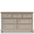 Seven Drawer Dresser Antique Gray - Grand Goldman Shop