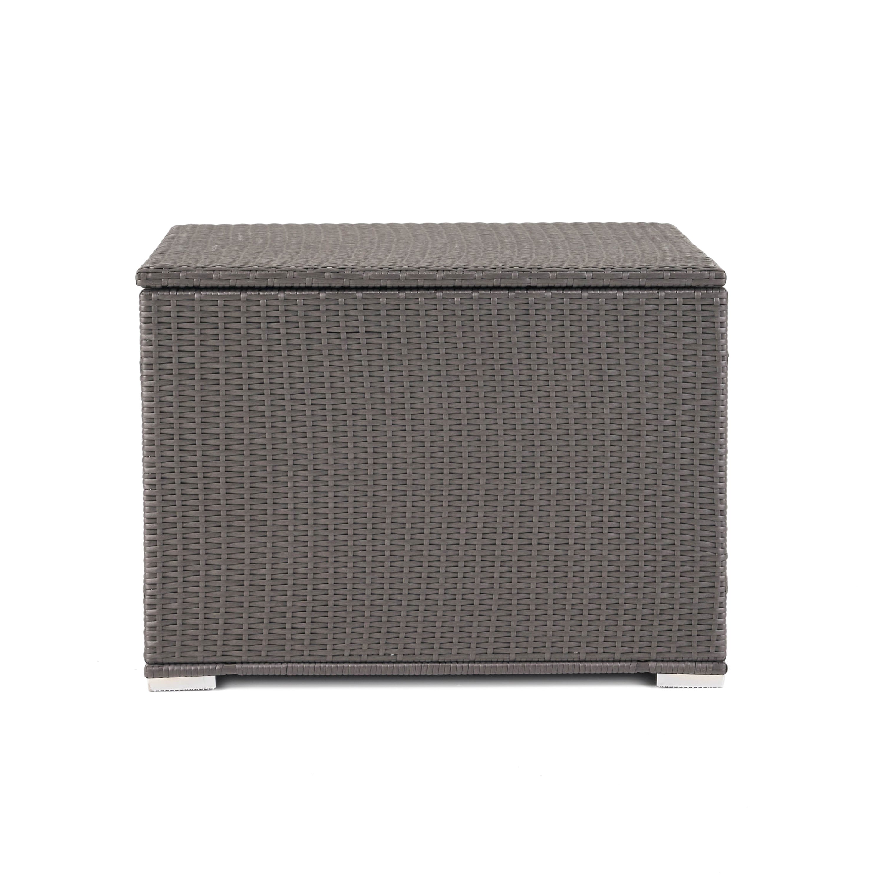 Santa Rosa Outdoor Storage Box Grey Rattan 33.5 Inches - Grand Goldman Shop