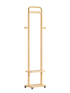 Coat Racks solid wood hanger 15.7* 11.8*71in Solid environmental protection easy to assemble beautiful can be placed in the bedroom/entrance/living room ( wood color) - Grand Goldman Shop