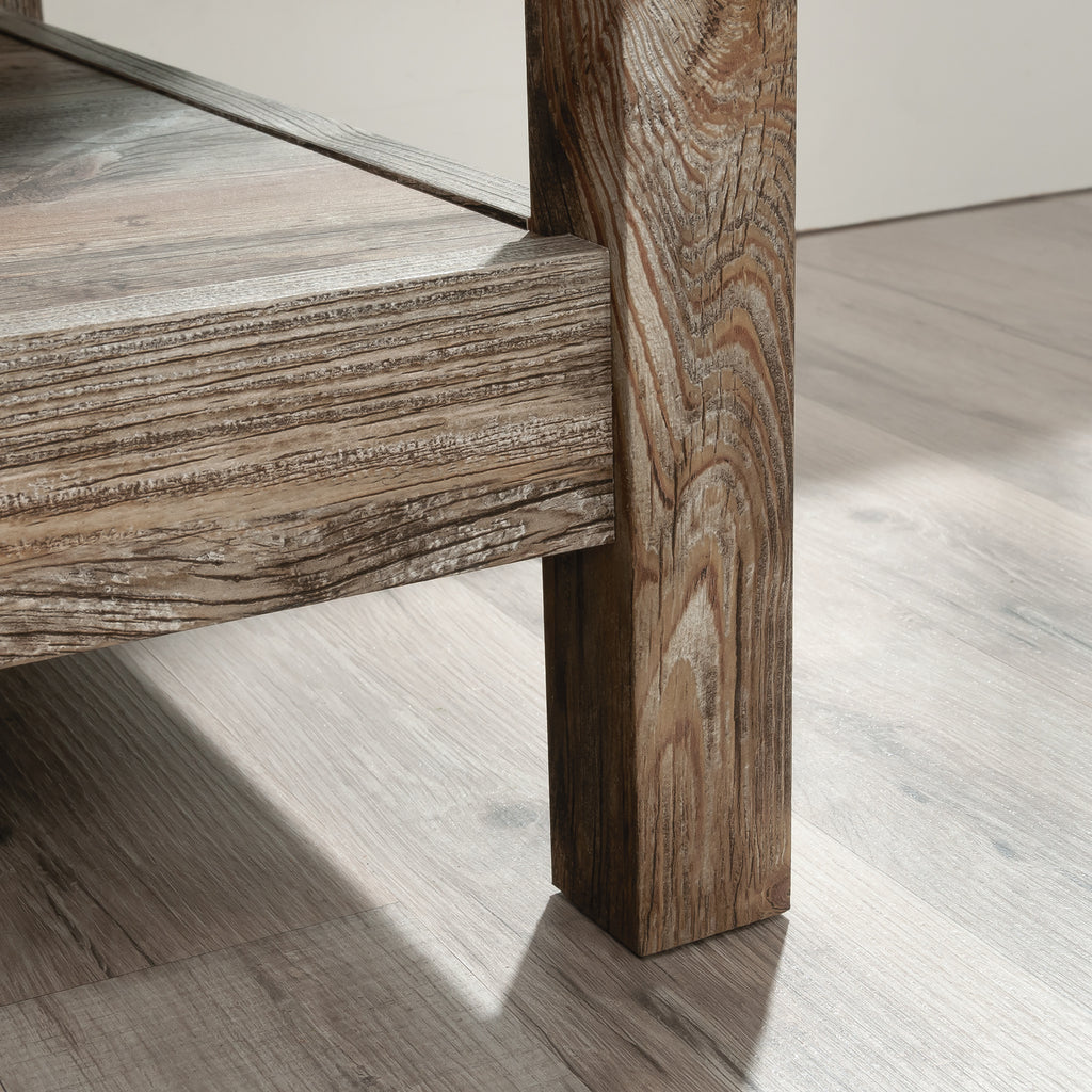 Lateral File with Rustic Style, Brown finish - Grand Goldman