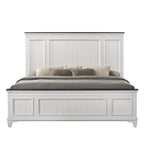 Clelane Wood Bedroom Set with Shiplap Panel Queen Bed, Dresser, Mirror, and Nightstand - Grand Goldman Shop