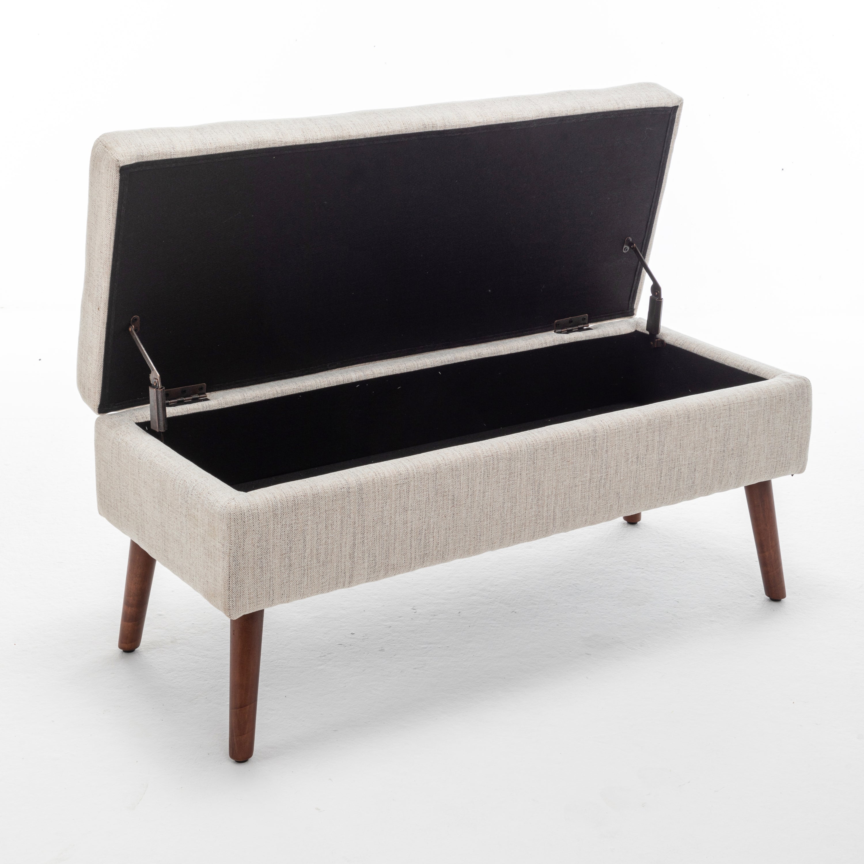 Storage Bench with Storage Bench for Bedroom End of Bed Bench Foot of Bed Bench Entryway Bench Storage Ottoman Bench 43.7' W x 18.1' D Off White Bench - Grand Goldman Shop
