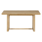 TREXM 6-Piece Retro Dining Table Set for 6, 60' Wood Kitchen Table and Chairs Set of 4 with Bench Designed Trestle Base for kitchen & Dining Room (Natural) - Grand Goldman Shop