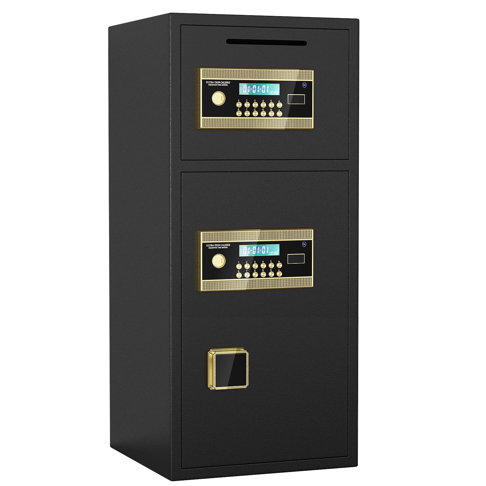 Large Double-door Coin-operated Safe,Digital Security Safe with Fireproof and Waterproof Bag,7.0 Cubic Feet Safe Box with Hid