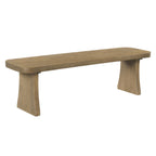 Indoor Pine Dining Bench, 62.9''L Solid Wood Seating, 350lbs Weight Capacity, Fits 3 People for Kitchen, Dining Room & Living Space - Grand Goldman Shop