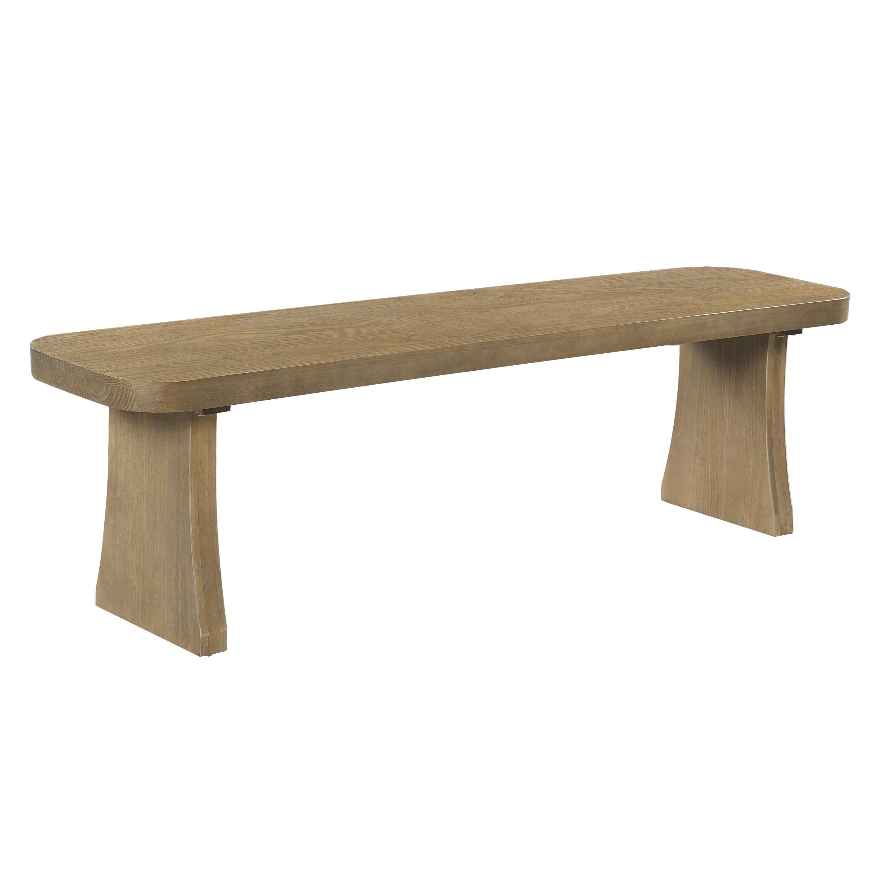 Indoor Pine Dining Bench, 62.9''L Solid Wood Seating, 350lbs Weight Capacity, Fits 3 People for Kitchen, Dining Room & Living Space - Grand Goldman Shop