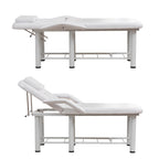 Professional Beauty Bed with Removable Headrest & Breast Cushions, Armrests and Storage Shelf for Full Body Massage, Facial, 