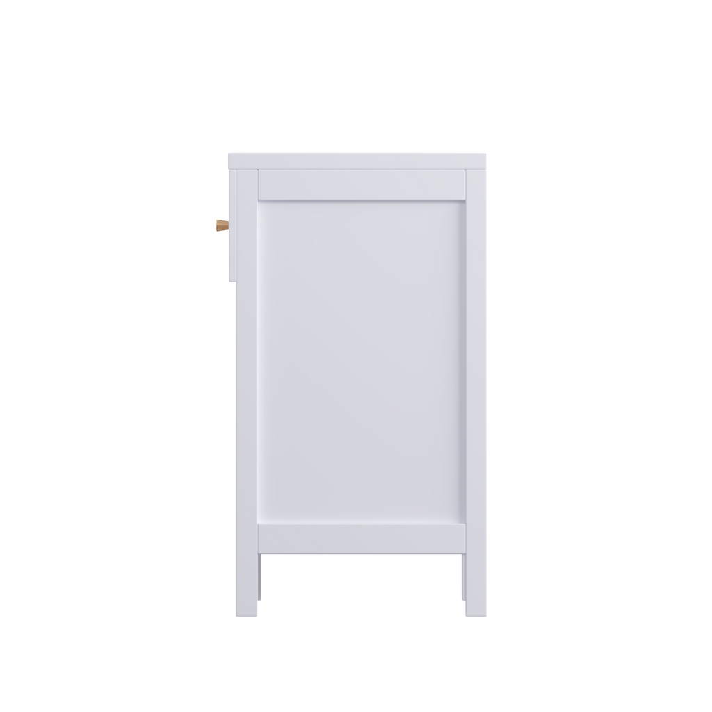 Modern Nightstand with Drawer and Open Shelf, Scalloped Edge Bedside Table in Light Purple, Minimalist Side Table for Kids Room or Girls' Room, Engineered Wood, 16.93 x 14.96 x 26.77 inches - Grand Goldman Shop