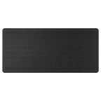 Farmhouse Charm Dining Table with Square Leg Black Solid Wood and MDF 76x35.5 inches - Grand Goldman Shop