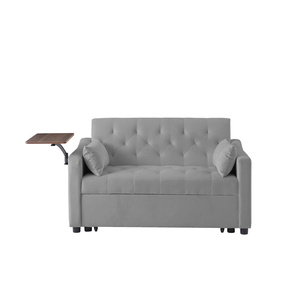 GREY VELVET SOFA BED - Grand Goldman Shop