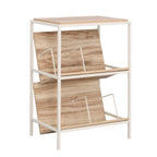 Accent Storage with Tilted Shelves, Acacia finish | Premium Home Decor - Grand Goldman