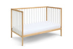 Deux Remi 3-in-1 Convertible Island Crib Natural/White - Grand Goldman