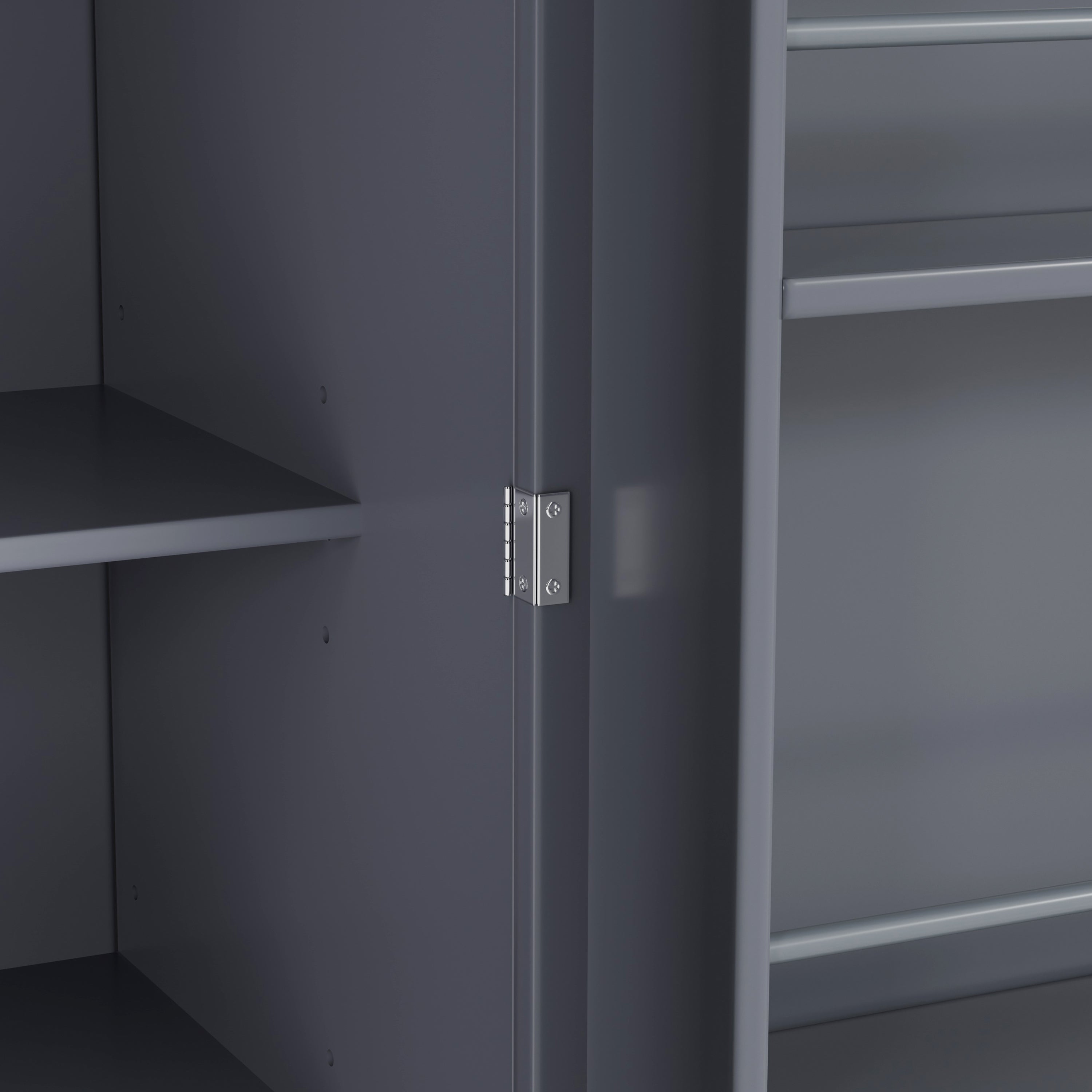 [Assembly Video Provided]TOPMAX 77inch Farmhouse Kitchen Pantry, Freestanding Tall Cupboard Storage Cabinet with 3 Adjustable Shelves, 8 Door Shelves, 3 Drawers for Kitchen, Dining Room, Gray - Grand Goldman Shop