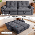 W3820S00027, a 77-inch convertible sofa bed, and a 2-in-1 piece suitable for both sitting and lying. Made of cloud-like fabric, it is applicable to living rooms, bedrooms and apart - Grand Goldman Shop