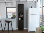 Hobart Pantry, Four Legs, Three Interior Shelves, Two Shelves, Two Cabinets -Black | Premium Home Decor - Grand Goldman