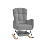 Grey Teddy Rocking Armchair - Grand Goldman Shop