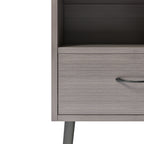 Two sets of Nightstand,modern style bedside table, With storage drawers and open wooden shelves, Suitable for living rooms, Bedrooms and small spaces. Decorative bedside tables in two sets, Easy to as - Grand Goldman Shop