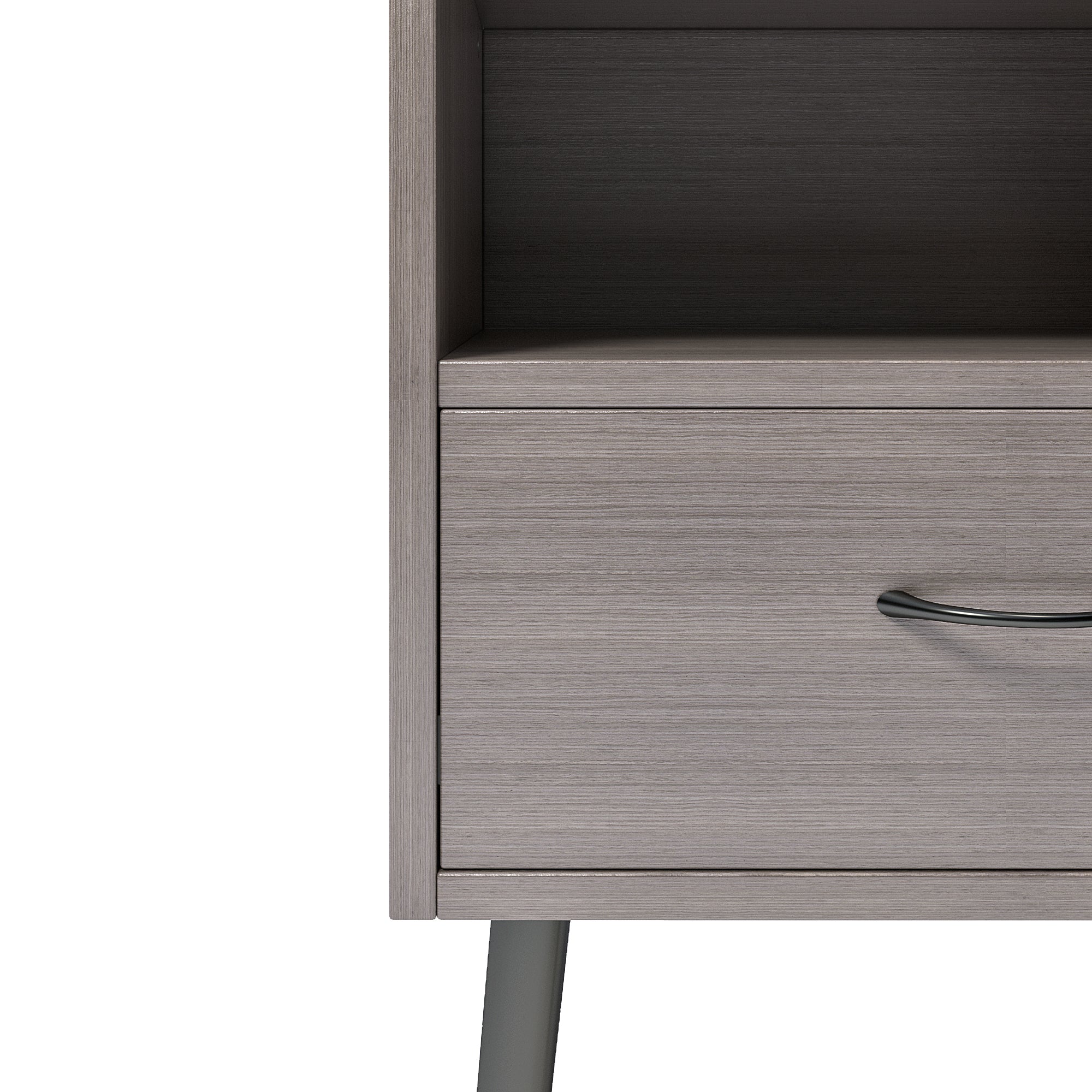 Two sets of Nightstand,modern style bedside table, With storage drawers and open wooden shelves, Suitable for living rooms, Bedrooms and small spaces. Decorative bedside tables in two sets, Easy to as - Grand Goldman Shop
