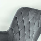 Hannah Mid Century Modern Rocking Chair In Dark Grey - Grand Goldman Shop
