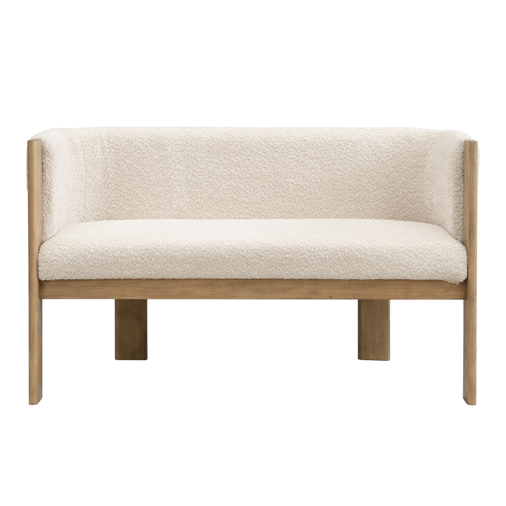 48.5' Upholstered Solid Loveseat (Natural Ash+Almond) - Grand Goldman Shop