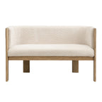48.5' Upholstered Solid Loveseat (Natural Ash+Almond) - Grand Goldman Shop