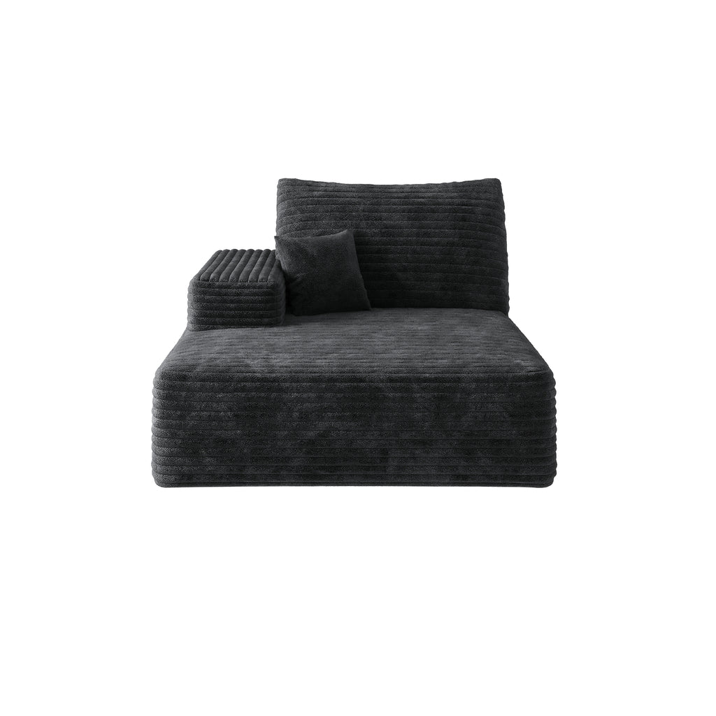 Y119-RIGHT-SLEEPER-BLACK-SOFA - Grand Goldman Shop