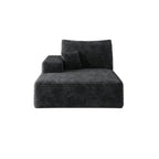 Y119-RIGHT-SLEEPER-BLACK-SOFA - Grand Goldman Shop